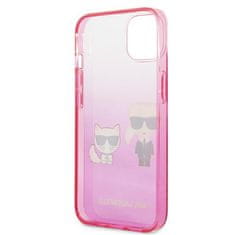 Karl Lagerfeld Karl Lagerfeld Gradient Ikonik Karl &amp; Choupette - etui za iPhone 13 mini (roza)