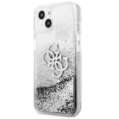 Guess Guess Liquid Glitter 4G Big Logo - ohišje za iPhone 13 mini (srebrno)