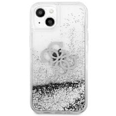 Guess Guess Liquid Glitter 4G Big Logo - ohišje za iPhone 13 mini (srebrno)