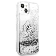 Guess Guess Liquid Glitter 4G Big Logo - ohišje za iPhone 13 mini (srebrno)