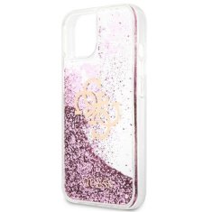 Guess Guess Liquid Glitter 4G Big Logo - etui za iPhone 13 mini (roza)