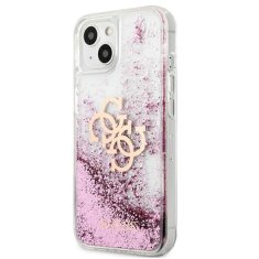 Guess Guess Liquid Glitter 4G Big Logo - etui za iPhone 13 mini (roza)