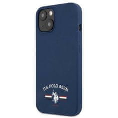 US Polo Silikonski logotip US Polo Assn - ohišje za iPhone 13 mini (mornarsko modra)