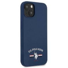 US Polo Silikonski logotip US Polo Assn - ohišje za iPhone 13 mini (mornarsko modra)