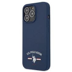 US Polo Silikonski logotip US Polo Assn - Ohišje za iPhone 13 Pro Max (mornarsko modro)