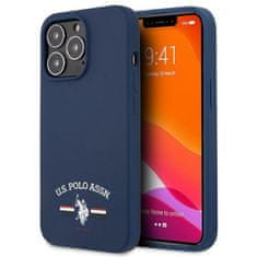 US Polo Silikonski logotip US Polo Assn - Ohišje za iPhone 13 Pro Max (mornarsko modro)