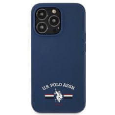 US Polo Silikonski logotip US Polo Assn - Ohišje za iPhone 13 Pro Max (mornarsko modro)