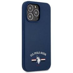 US Polo Silikonski logotip US Polo Assn - Ohišje za iPhone 13 Pro (mornarsko modro)