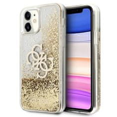 Guess Guess Liquid Glitter 4G Big Logo - ohišje za iPhone 11 (zlato)