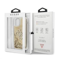 Guess Guess Liquid Glitter 4G Big Logo - ohišje za iPhone 11 (zlato)