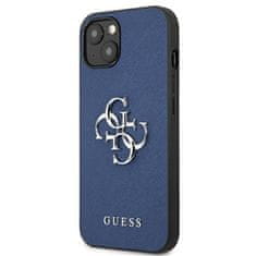 Guess Guess Saffiano 4G Big Silver Logo - etui za iPhone 13 mini (modri)