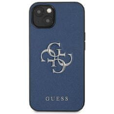 Guess Guess Saffiano 4G Big Silver Logo - etui za iPhone 13 mini (modri)