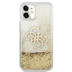 Guess Guess Liquid Glitter 4G Big Logo - ohišje za iPhone 11 (zlato)