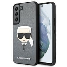 Karl Lagerfeld Karl Lagerfeld Saffiano Ikonik Karl`s Head - Ohišje za Samsung Galaxy S22+ (srebrno)