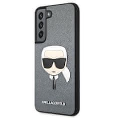 Karl Lagerfeld Karl Lagerfeld Saffiano Ikonik Karl`s Head - Ohišje za Samsung Galaxy S22+ (srebrno)