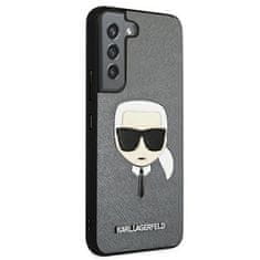 Karl Lagerfeld Karl Lagerfeld Saffiano Ikonik Karl`s Head - Ohišje za Samsung Galaxy S22+ (srebrno)