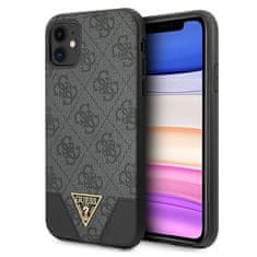 Guess Trikotna kolekcija Guess 4G - Ohišje za iPhone 11 (sivo)