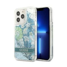 Guess Guess Liquid Glitter Flower - Ohišje za iPhone 13 Pro Max (modro/zeleno)