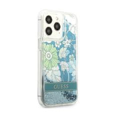 Guess Guess Liquid Glitter Flower - Ohišje za iPhone 13 Pro (modro/zeleno)