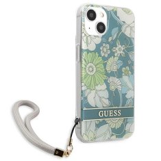 Guess Guess Flower Cord - Ohišje z vrvico za iPhone 13 (zeleno)