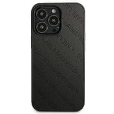 Karl Lagerfeld Karl Lagerfeld Perforated Allover - Ohišje za iPhone 13 Pro (črno)