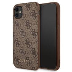 Guess Guess 4G Metal Gold Logo - Ohišje za iPhone 11 (rjavo)