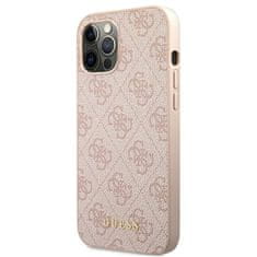 Guess Guess 4G Metal Gold Logo - Ohišje za iPhone 12 / iPhone 12 Pro (roza)