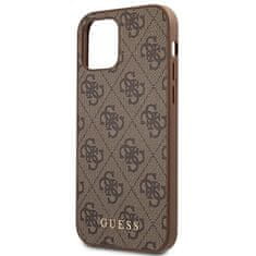 Guess Guess 4G Metal Gold Logo - Ohišje za iPhone 12 Pro Max (rjavo)