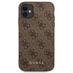 Guess Guess 4G Metal Gold Logo - Ohišje za iPhone 11 (rjavo)