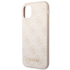 Guess Guess 4G Metal Gold Logo - Ohišje za iPhone 11 (roza)