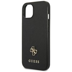 Guess Guess Saffiano 4G Small Metal Logo - etui za iPhone 13 mini (črn)