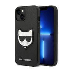 Karl Lagerfeld Karl Lagerfeld Saffiano Choupette Head Patch Case - Ohišje za iPhone 14 Plus (črno)