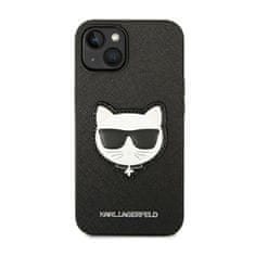 Karl Lagerfeld Karl Lagerfeld Saffiano Choupette Head Patch Case - Ohišje za iPhone 14 Plus (črno)