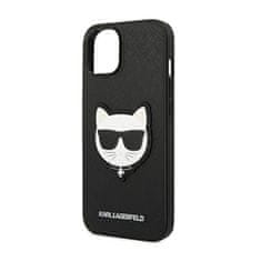 Karl Lagerfeld Karl Lagerfeld Saffiano Choupette Head Patch Case - Ohišje za iPhone 14 Plus (črno)