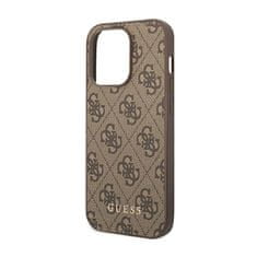 Guess Guess 4G Metal Gold Logo - Ohišje za iPhone 14 Pro Max (rjavo)