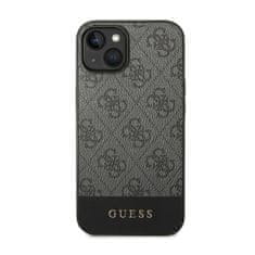 Guess Guess 4G Bottom Stripe Metal Logo Collection - Ohišje za iPhone 14 Plus (sivo)