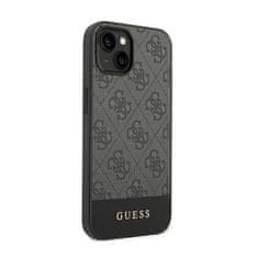 Guess Guess 4G Bottom Stripe Metal Logo Collection - Ohišje za iPhone 14 Plus (sivo)