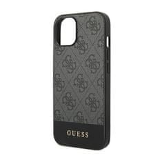 Guess Guess 4G Bottom Stripe Metal Logo Collection - Ohišje za iPhone 14 Plus (sivo)