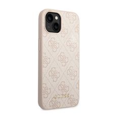 Guess Guess 4G Metal Gold Logo - Ohišje za iPhone 14 Plus (roza)