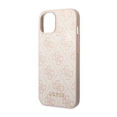 Guess Guess 4G Metal Gold Logo - Ohišje za iPhone 14 Plus (roza)