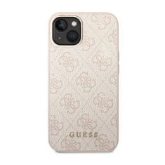 Guess Guess 4G Metal Gold Logo - Ohišje za iPhone 14 Plus (roza)