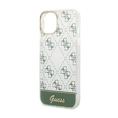 Guess Guess 4G Stripe Script Logo galvaniziran vzorec - Ohišje za iPhone 14 Plus (kaki)