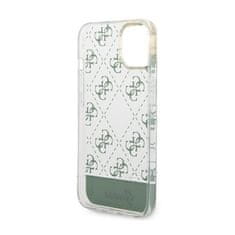 Guess Guess 4G Stripe Script Logo galvaniziran vzorec - Ohišje za iPhone 14 Plus (kaki)