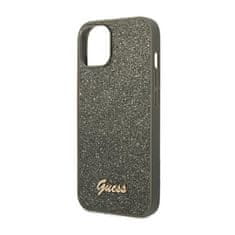 Guess Ohišje z logotipom Guess Glitter Flakes Metal - iPhone 14 Plus (zeleno)