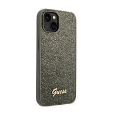 Guess Ohišje z logotipom Guess Glitter Flakes Metal - iPhone 14 Plus (zeleno)