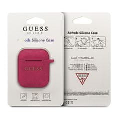 Guess Silikonski etui Guess - etui za AirPods (fuksija)