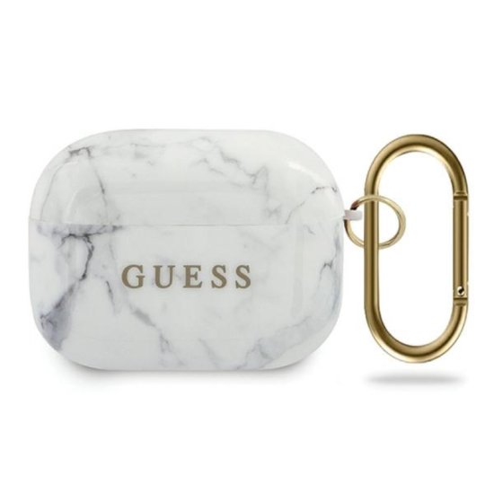 Guess Guess Marble - Ovitek za Airpods Pro (bel)