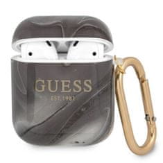 Guess Guess Marble Est. - Ohišje za Airpods (črno)