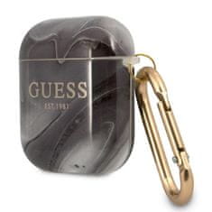 Guess Guess Marble Est. - Ohišje za Airpods (črno)