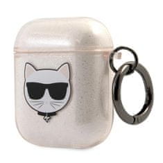 Karl Lagerfeld Karl Lagerfeld Choupette Head Glitter - etui za Airpods (zlato)